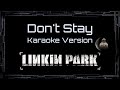 Linkin Park Don T Stay CC Karaoke Instrumental 