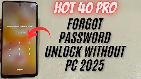 Infinix Hot 40 Pro Hard Reset | Unlock Password Without PC 