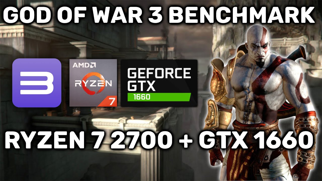 God of War 3 RPCS3 Benchmark | Ryzen 7 2700 + GTX 1660 | PS3 Emulator Performance Test