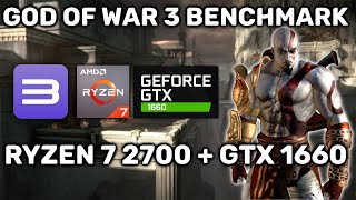 God of War 3 RPCS3 Benchmark | Ryzen 7 2700 + GTX 1660 | PS3 Emulator Performance Test