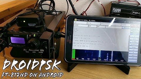 PSK31 DroidPSK Yaesu FT-817ND Android Apps for Ham Radio