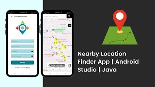 Nearby Location Finder App using Firebase. Google Map and Places API | Android Studio | Java screenshot 3