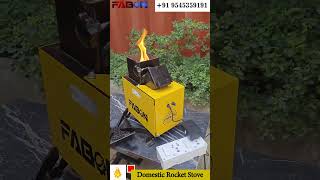 FABON Biomass Rocket Stove | Save 50% Fuel Cost | Best Alternative to LPG for Home,Tea Stall & Hotel