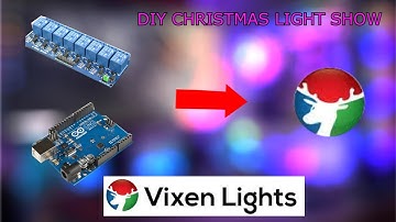 How to make Christmas light show with vixen using arduino and relay (DIY).