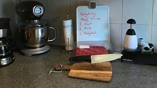 Dehydrating Minced/Ground Beef for Camp Meals