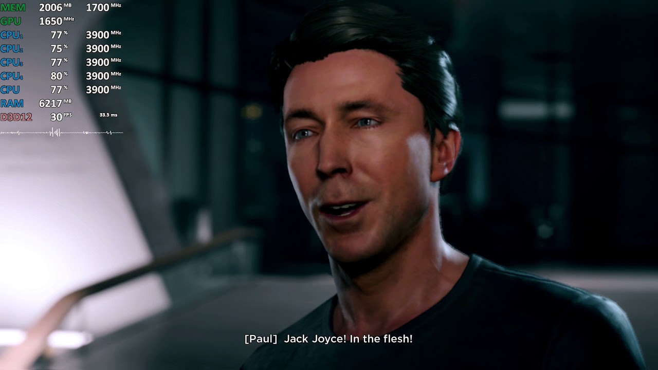 Ryzen 3 2200G Test Quantum Break 900p Vega 8 GPU@1650 DDR4-3400