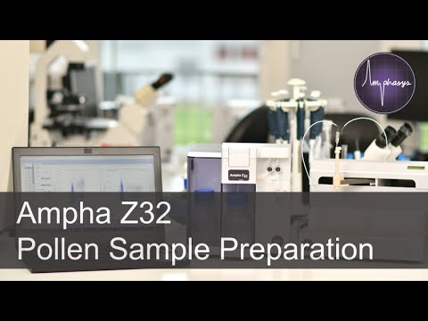 Ampha Z32 - Pollen Sample Preparation - video from Amphasys