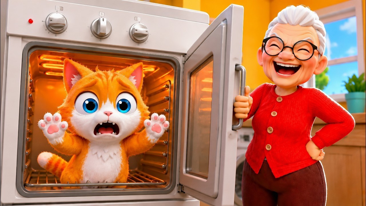 La ABUELA Me Encerró en el HORNO! (I Am Cat)