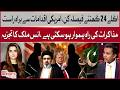 Next 24 Hours Crucial: US Actions May Pave Way for Direct Talks | Ans Malik Analysis