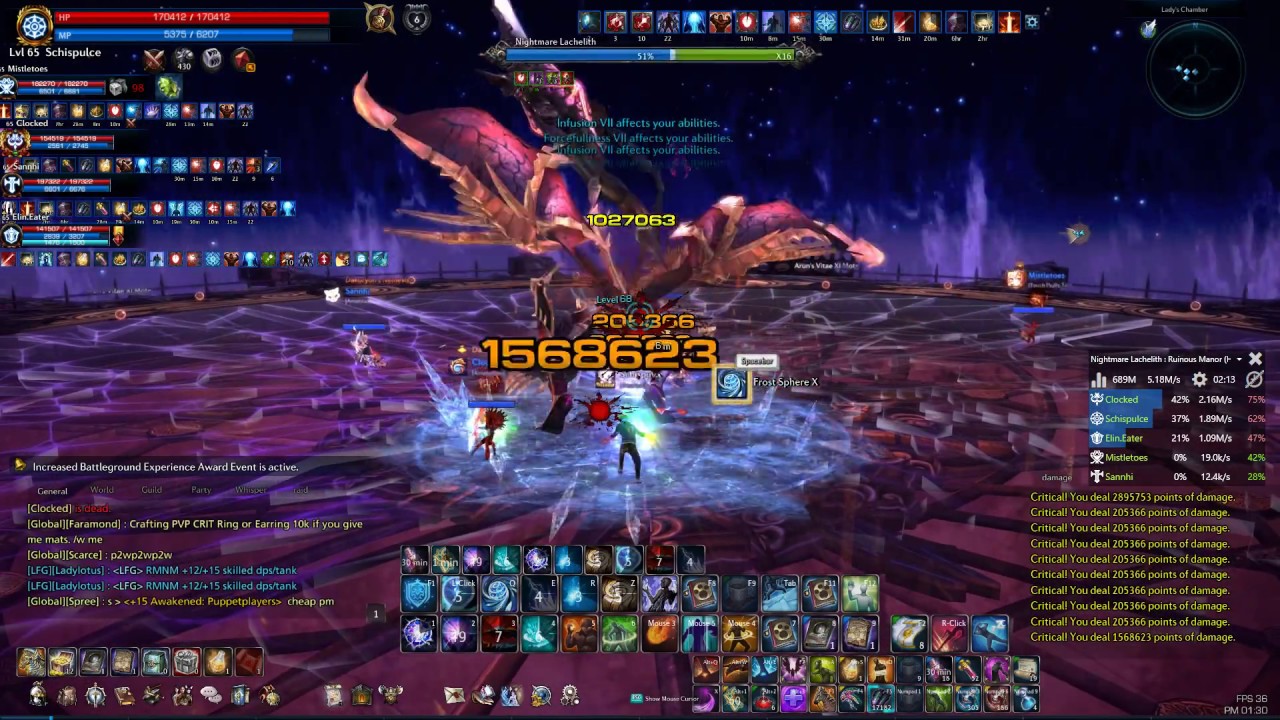 TERA Ruinous Manor Hard Mode(RMHM) Sorcerer POV