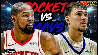 Dallas Mavericks vs Houston Rockets - Full Game - November 3, 2025 | NBA 2K26