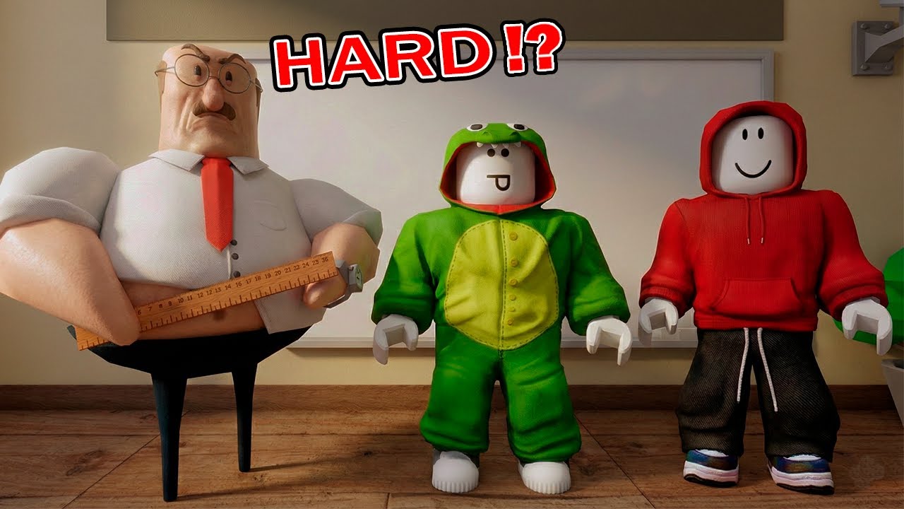 Майки и Джей-Джей ХАРД Отличный побег из школы в ROBLOX!?