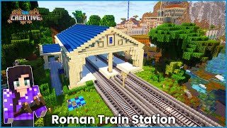 I Built a TRAIN STATION in Create Mod Minecraft