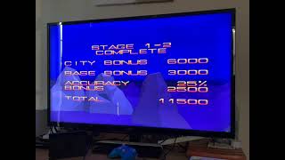 I Beat The Easy Level of The Virtual Mode in Missile Command 3D!