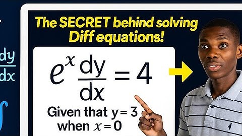 Solve Differential Equations with Initial Conditions (Particular Solution Step-by-Step)