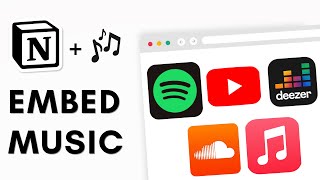 How to embed music playlists in Notion? | Spotify, Deezer, Apple Music, YouTube, SoundCloud screenshot 5