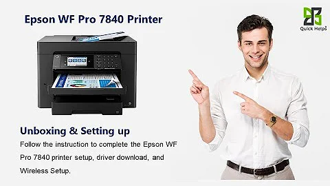 Epson wf pro 7840 printer setup | Unbox epson wf pro 7840 printer | Wi-Fi setup