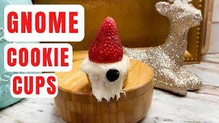 Gnome Cookies | Santa Sugar Cookies | GNOME COOKIE CUPS