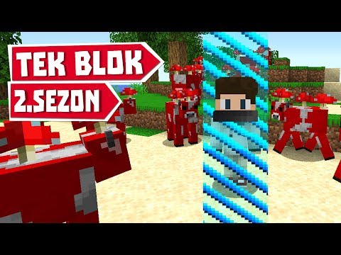 MİNECRAFT ama TEK BLOK ( 2.sezon bölüm 11 )