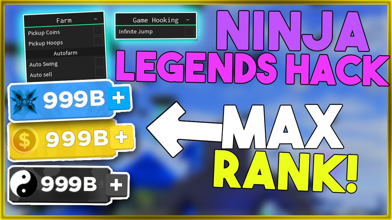 Ninja Legends Hack Auto Farm Infinite Jumps Get Max Rank Fast Roblox Youtube - roblox hack jump infinite