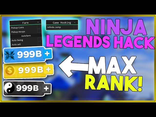 Ninja Legends Hack Auto Farm Infinite Jumps Get Max Rank Fast Roblox Youtube - aimbot roblox hoops hoops 2019 05 07