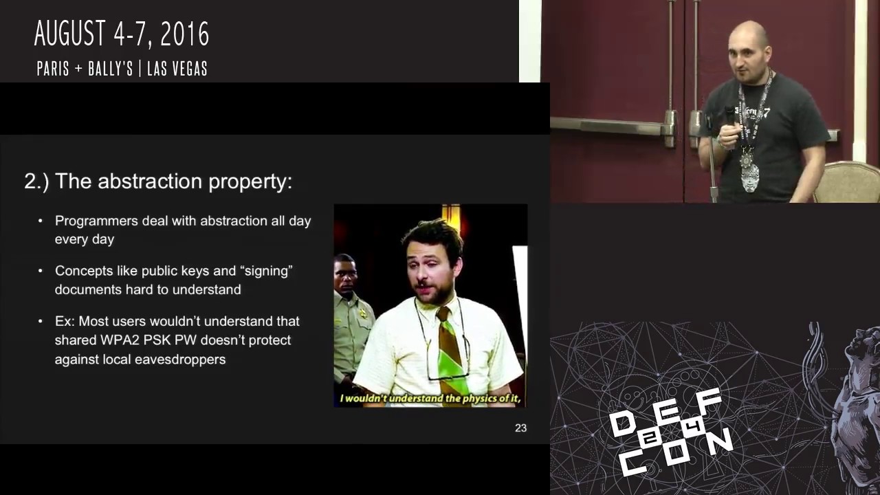 Def con 24 crypto and privacy village greg norcie my usability goes