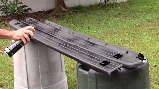 Testing Dupli-color Bed Armor for restoring weathered bed rail caps Dupli Color Bed Armor Diy