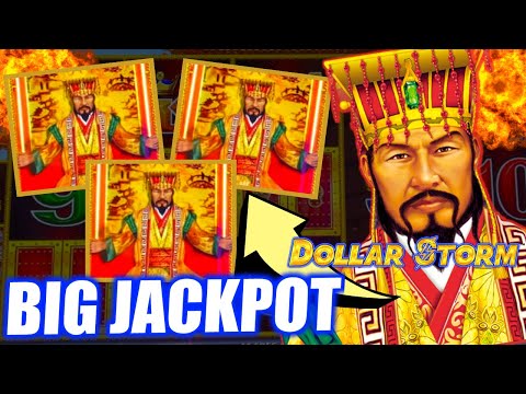 High Limit DOLLAR STORM JACKPOT Playing MAX BET Emperor’s Treasure!