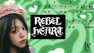 REBEL HEART (ENG Lead Sheet - Chords & Lyrics Rom.) - IVE