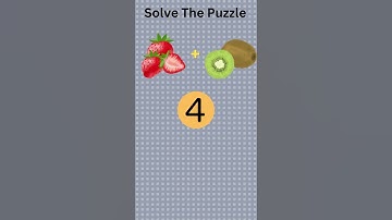 Crack the Emoji Riddle 🍓 + 🥝 - Solve Emoji Puzzle - Crack the code #shorts #riddles #emoji
