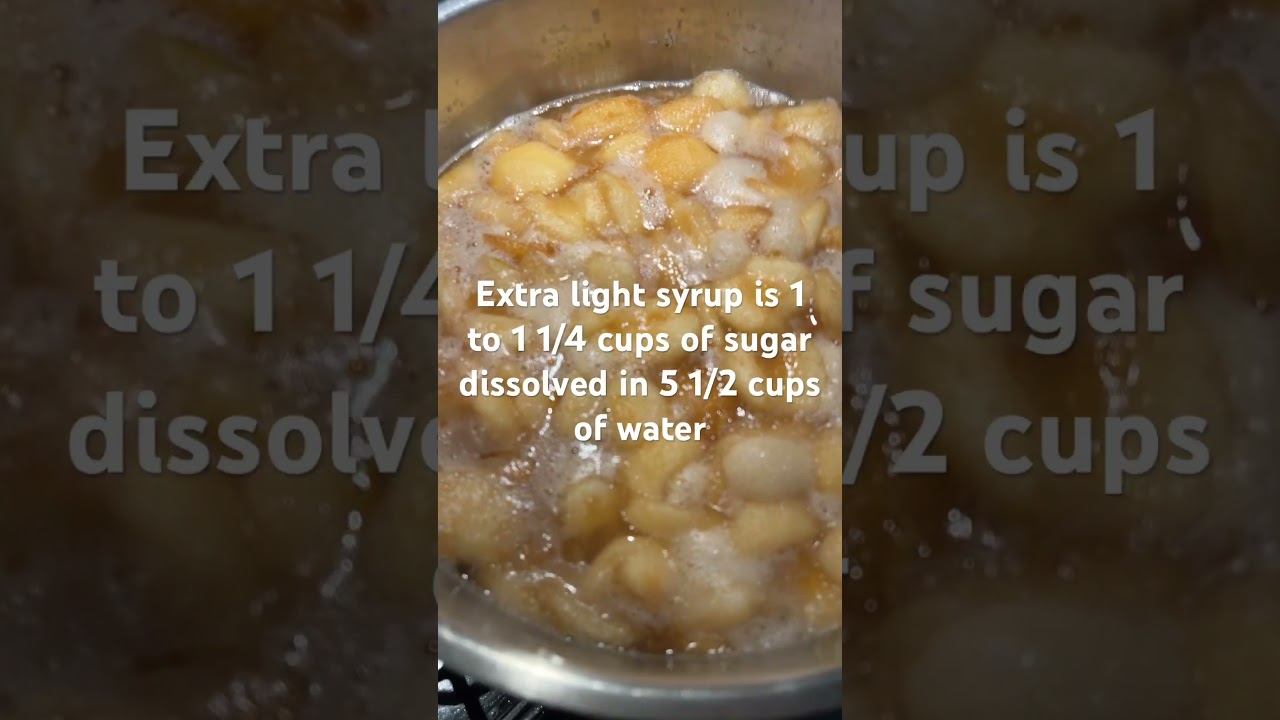Making Pears in extra light syrup to can