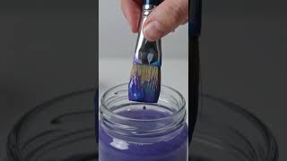 ASMR Satisfying Paint Brush Cleaning #asmr #asmrsounds