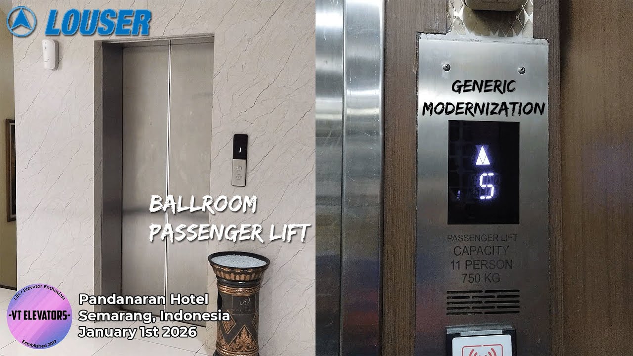 Modernized Louser Lift Traction Passenger Lift - Pandanaran Hotel, Semarang (Ballroom)