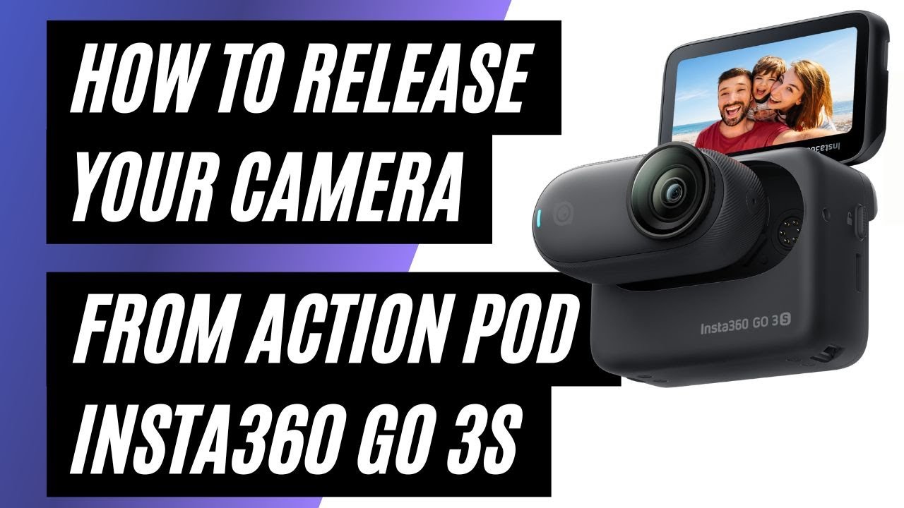 How To Release the Camera from Insta360 GO 3S Action Pod - YouTube