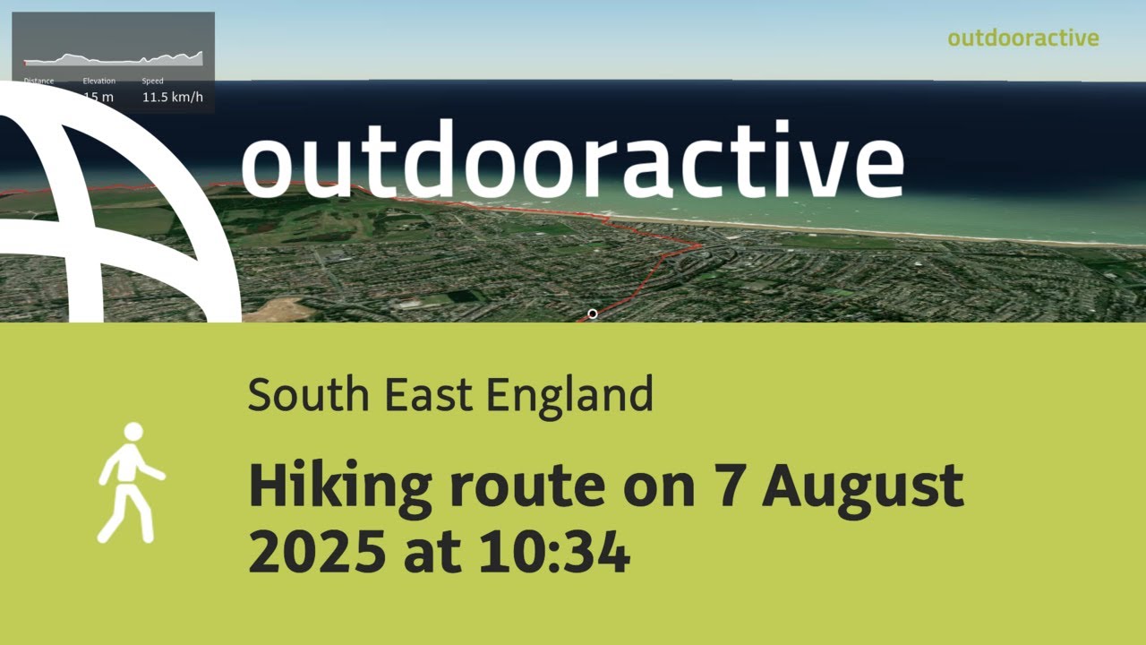 Hiking route on 7 August 2025 at 