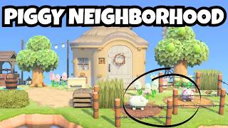 I BUILT MAGGIE AND LUCY THE CUTEST PIGGY NEIGHBOURHOOD! | Speed Build | Animal Crossing New Horizons