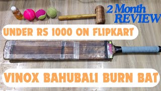 "Vinox BAHUBALI Kashmir Willow Cricket Bat Review | Best Budget Bat Under ₹1000? | Burn Edition Bat" screenshot 5