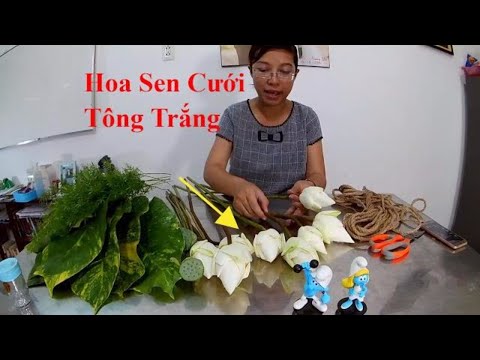 Video Bài 2- Hướng dẫn bó hoa cưới tông xanh trắng -Hoa Sen-... - youtube