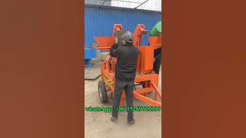 M7MI mobile hydraform adobe interlocking brick machine with double moulder