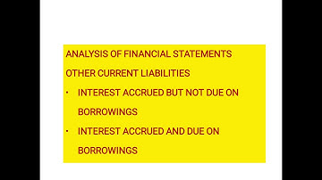 Class:12: Accounting Ratios:Interest Accrued but not due on Borrowings