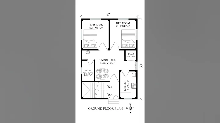 Small House, Big Dreams: Tour a 20x30 Foot Home #houseplans #homeplan #floorplan