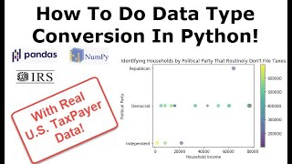 Data Type Conversion In Python - IRS Taxpayer Data!