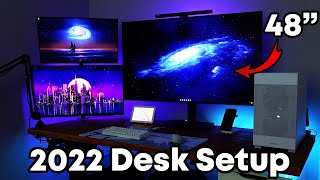 My OLED Dream Gaming Desk Setup 2023!