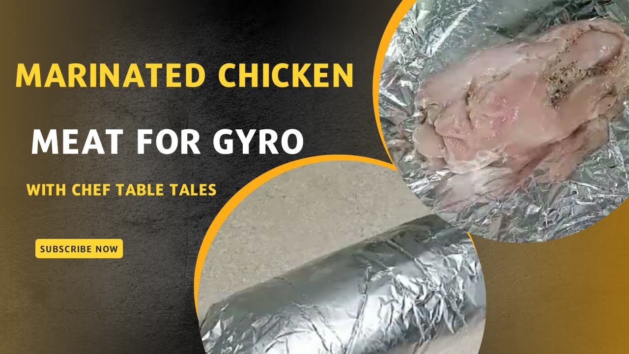 The Marinated Chicken Gyro Recipe| Chicken Gyro Recipe| THe Mediterranean dish recipe