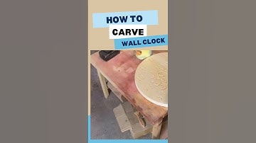 From start to finish: carve wall clock by cnc