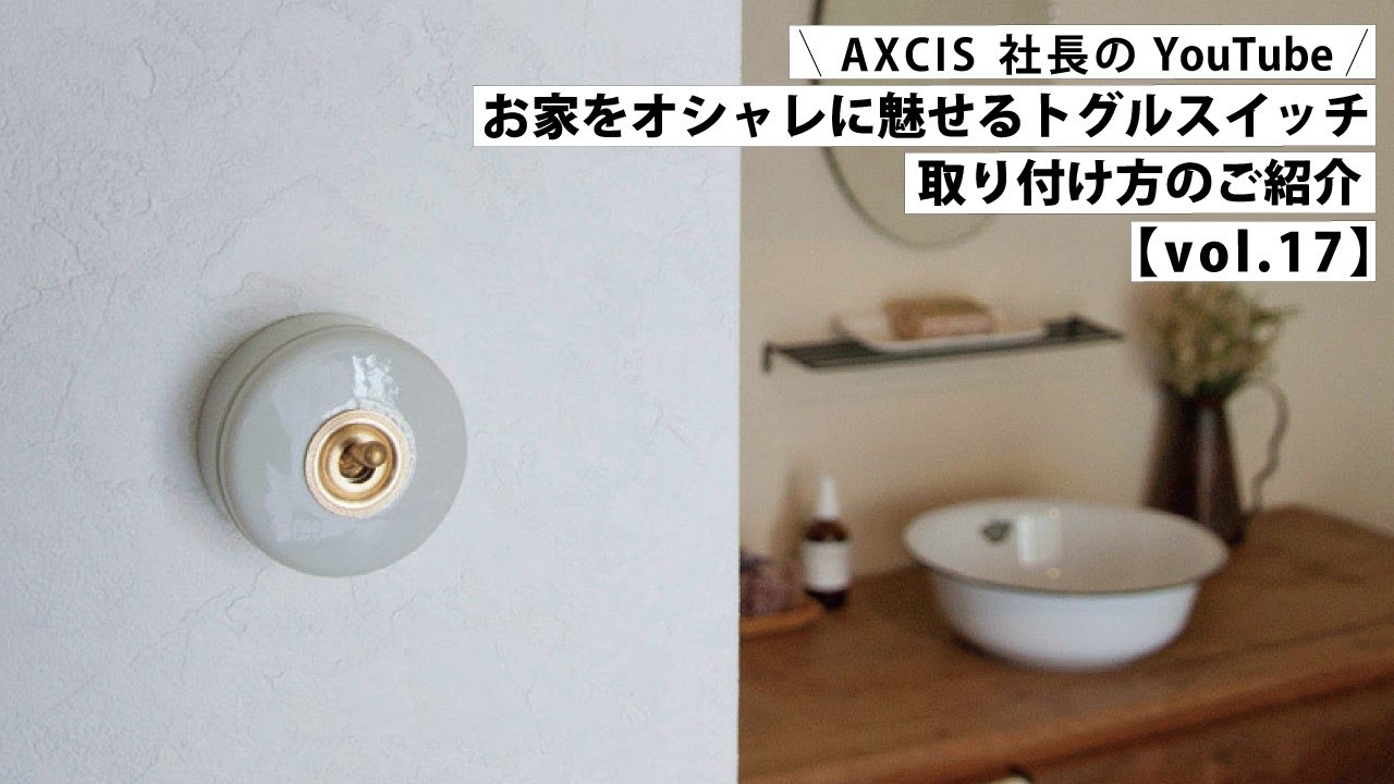 アクシス Homestead スイッチ 陶器スイッチ ブラウン トグルスイッチ HS2339 - 1