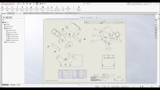 Exploded view for sheet drawing by Solidwork