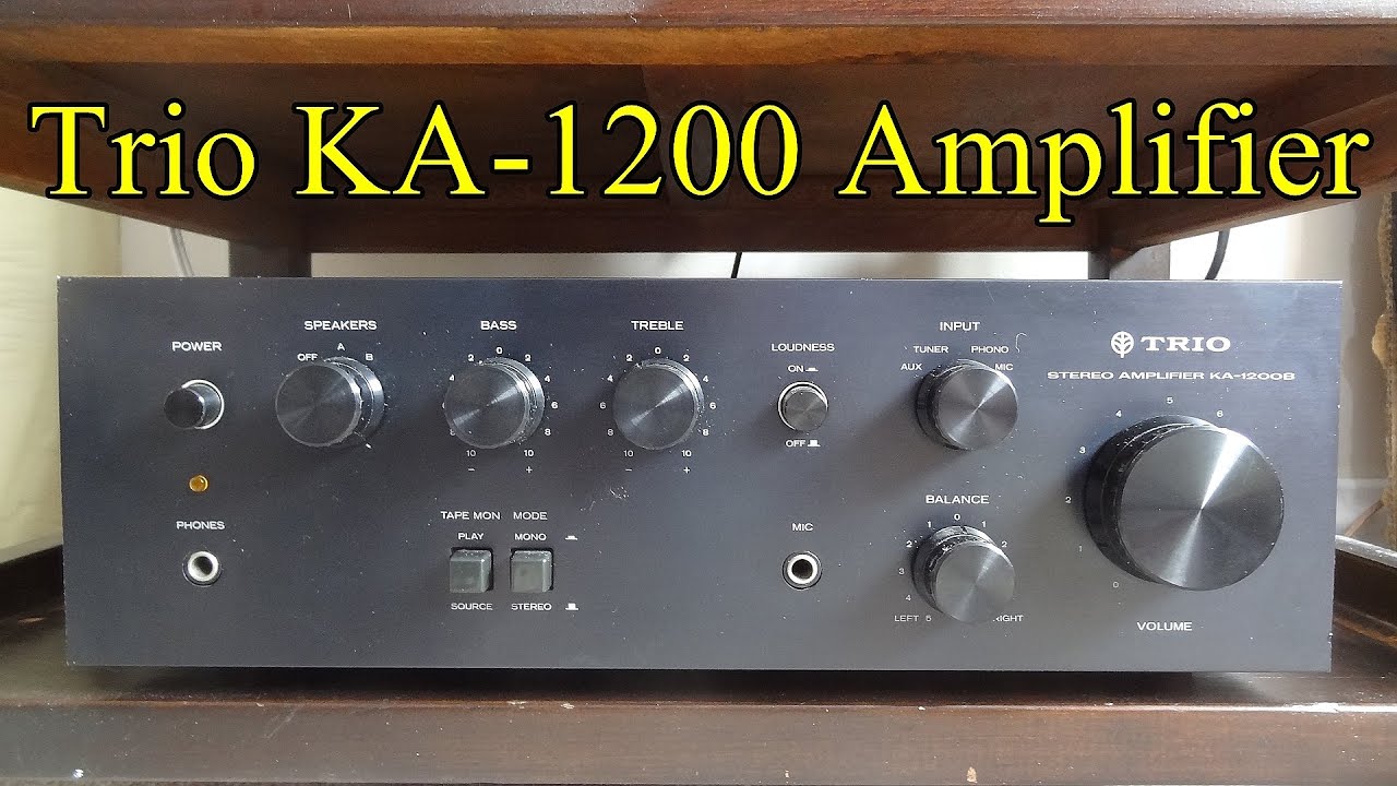 Trio KA-1200 Intergrated Stereo Amplifier Review. Vintage HiFi Audio. Kenwood KA 1200