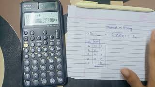 How to Convert Decimal to Binary Using the fx-991CW Calculator.