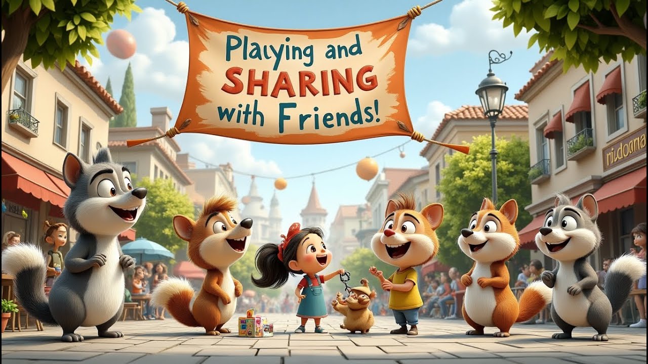 Playing and Sharing with Friends Song for Kids | Fun Playtime, Sharing & Friendship Song with Lyrics